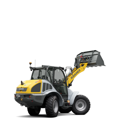 The Kramer wheel loader 8105 in a studio.