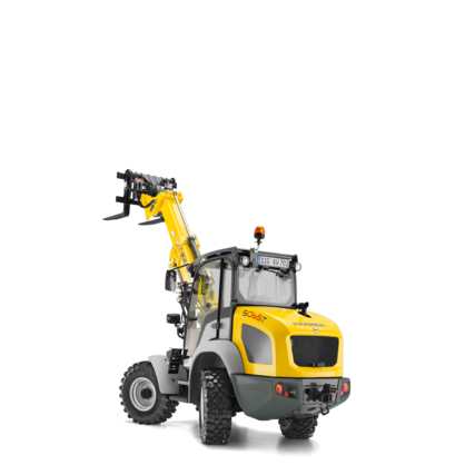 The Kramer telescopic wheel loader 5065T in a studio.