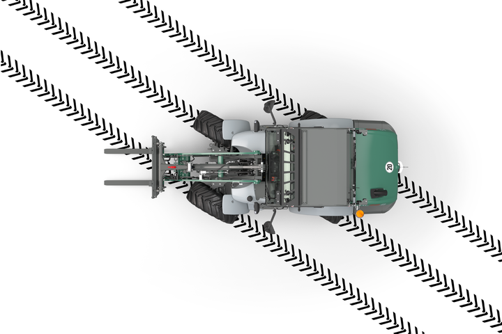 The crab steering of the 8 series from Kramer.