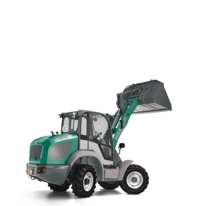 The Kramer wheel loader KL25.5 in a studio.