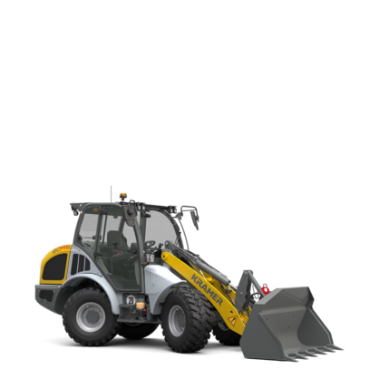 The Kramer wheel loader 8095 in a studio.