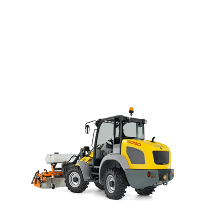 The Kramer wheel loader 5050 in a studio.