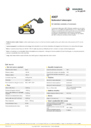 Scheda informativa sul prodotto 4007