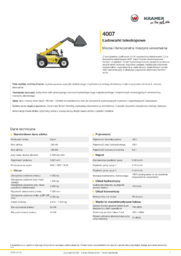 Karta informacyjna produktu 4007