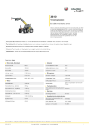 Produktinformationsblad 3610