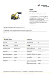 Produkt-Informations-Blatt 3507