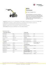 Produkt-Informations-Blatt 3610