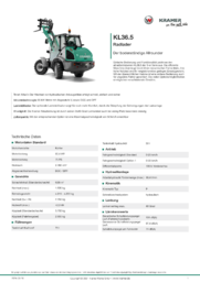 Produkt-Informations-Blatt KL36.5