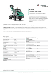 Hoja de información del producto KL36.5