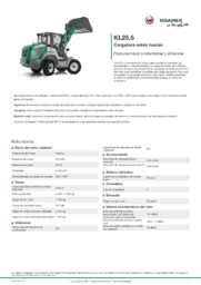 Hoja de información del producto KL25.5