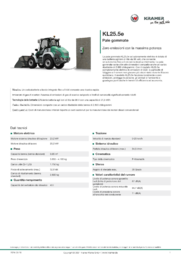 Scheda informativa sul prodotto KL25.5e
