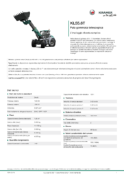 Scheda informativa sul prodotto KL55.8T