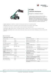 Karta informacyjna produktu KT356