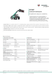 Karta informacyjna produktu KT407