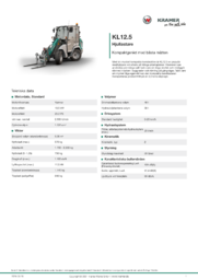 Produktinformationsblad KL12.5