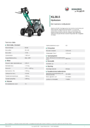 Produktinformationsblad KL38.5