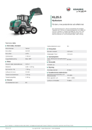 Produktinformationsblad KL25.5