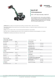 Produktinformationsblad KL37.8T