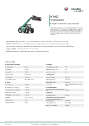 Produktinformationsblad KT407