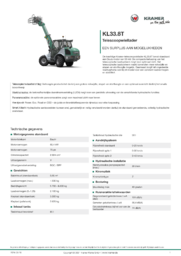 Productinformatieblad KL33.8T