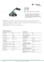 Productinformatieblad KT407