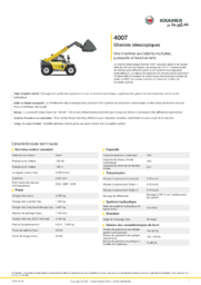 Fiche d’information produit 4007