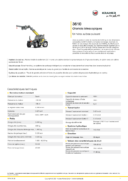 Fiche d’information produit 3610