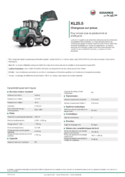 Fiche d’information produit KL25.5