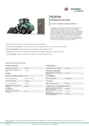 Fiche d’information produit KL25.5e