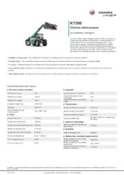 Fiche d’information produit KT356