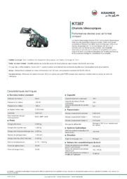 Fiche d’information produit KT357