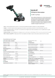 Fiche d’information produit KL55.8T