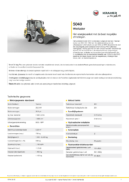 Productinformatieblad 5040