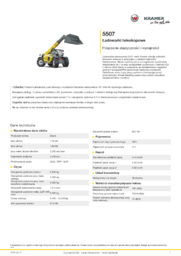 Karta informacyjna produktu 5507