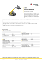 Karta informacyjna produktu 5509