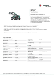 Produkt-Informations-Blatt KT557