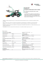 Hoja de información del producto KL25.5T