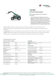 Fiche d’information produit KT457