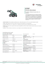 Fiche d’information produit KT557