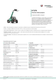 Fiche d’information produit KT276