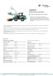 Scheda informativa sul prodotto KL25.5T