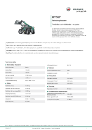 Produktinformationsblad KT557