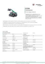 Produktinformationsblad KT559