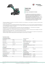 Produkt-Informations-Blatt KL21.5L