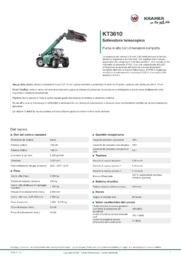 Scheda informativa sul prodotto KT3610