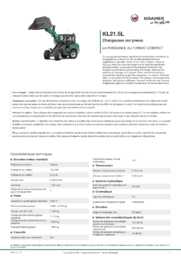 Fiche d’information produit KL21.5L