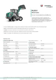 PI Sheet KL25.5