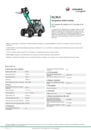 Hoja de información del producto KL38.5