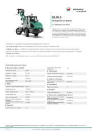 Fiche d’information produit KL36.5