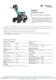 Fiche d’information produit KL38.5